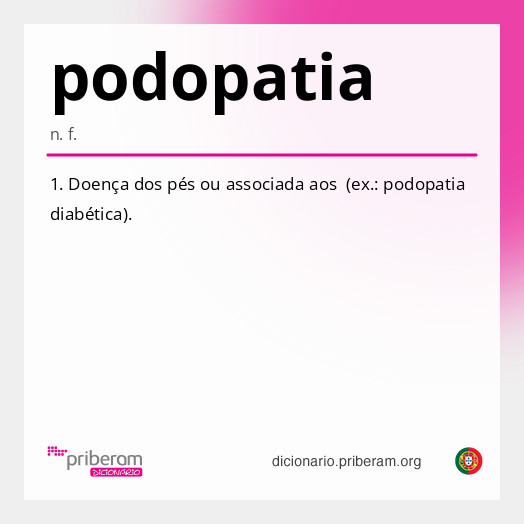 Significado de podopatia