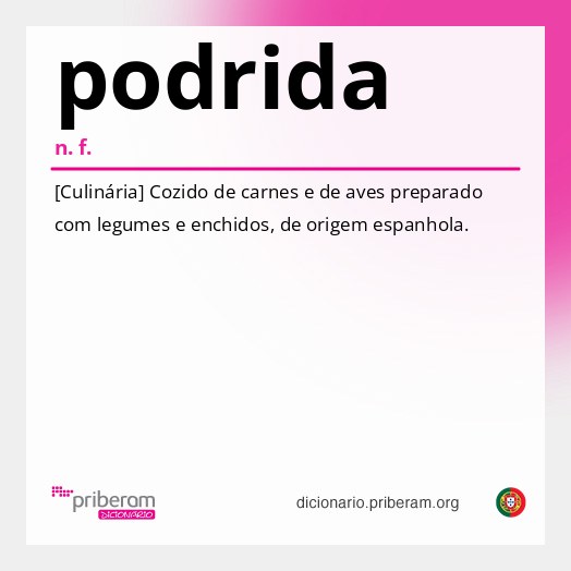 Significado de podrida
