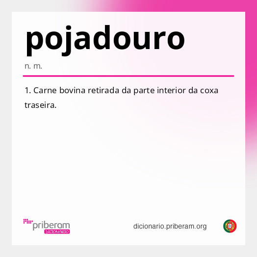 Significado de pojadouro