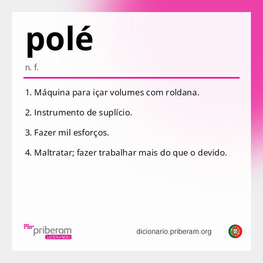 Significado de polé