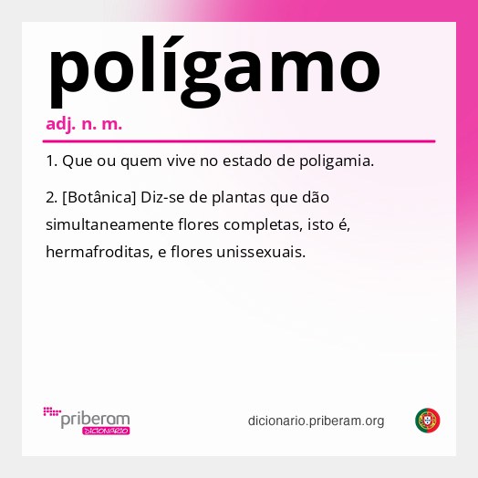 Significado de polígamo