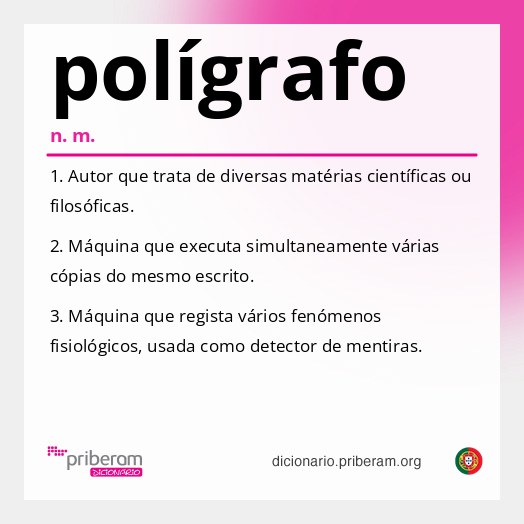 Significado de polígrafo