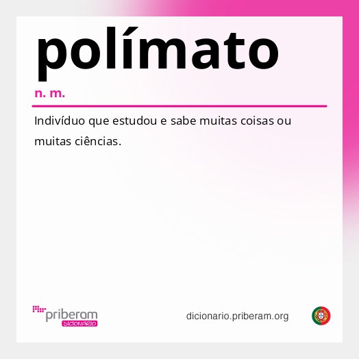 Significado de polímato