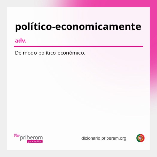 Significado de político-economicamente