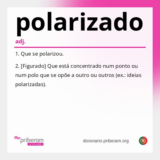 Significado de polarizado