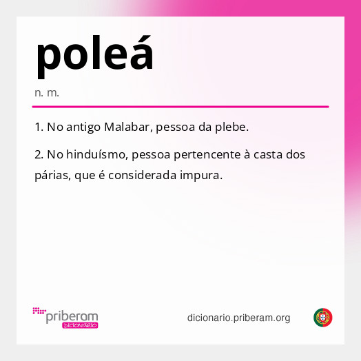 Significado de poleá