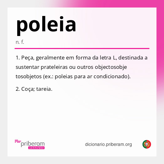Significado de poleia