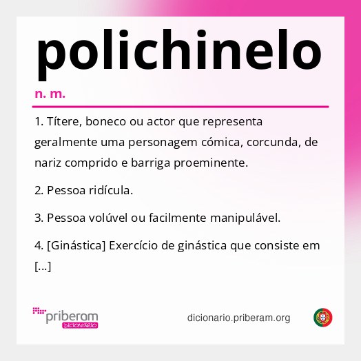 Significado de polichinelo