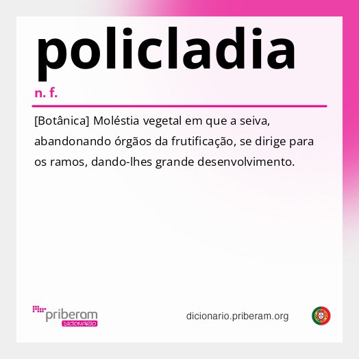 Significado de policladia