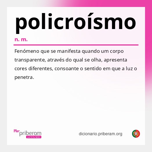 Significado de policroísmo