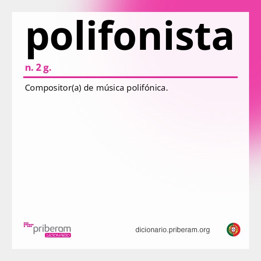 Significado de polifonista