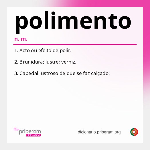 Significado de polimento