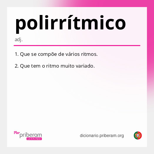 Significado de polirrítmico