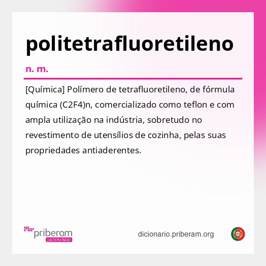 Significado de politetrafluoretileno