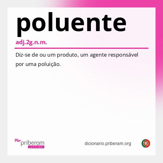 Significado de poluente