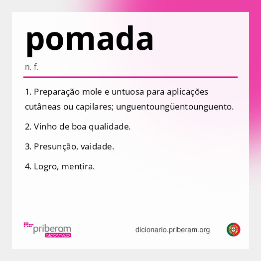 Significado de pomada
