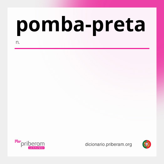 Significado de pomba-preta