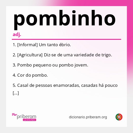 Significado de pombinho