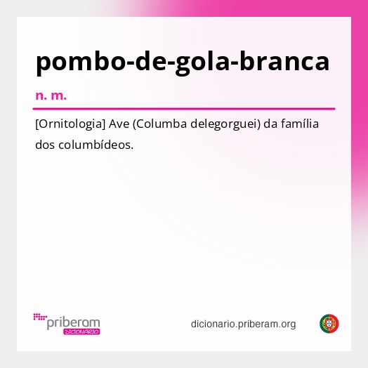 Significado de pombo-de-gola-branca