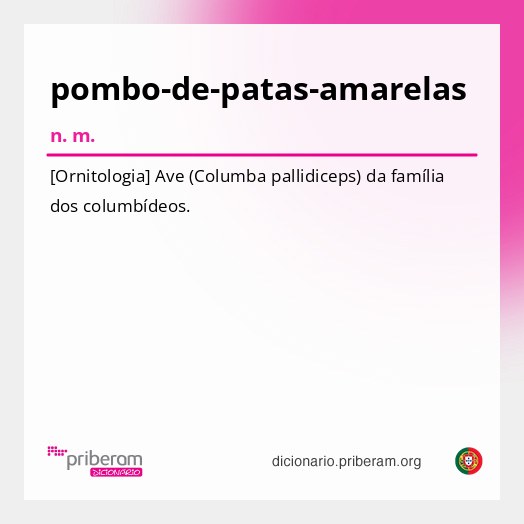 Significado de pombo-de-patas-amarelas