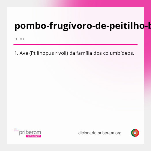 Significado de pombo-frugívoro-de-peitilho-branco