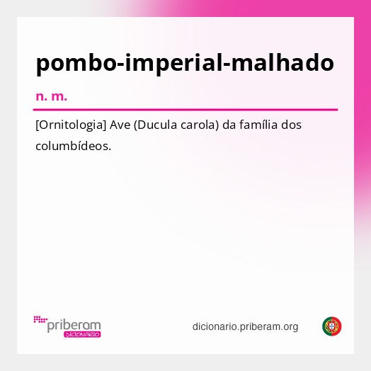 Significado de pombo-imperial-malhado