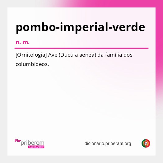 Significado de pombo-imperial-verde
