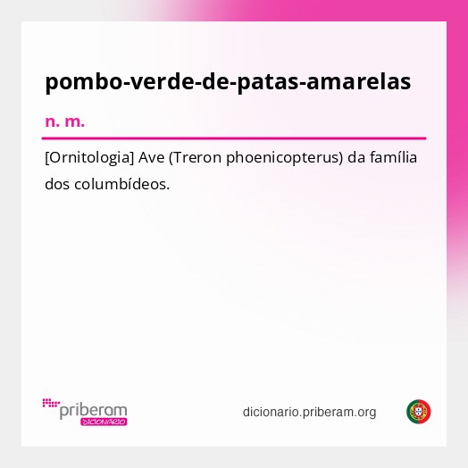 Significado de pombo-verde-de-patas-amarelas