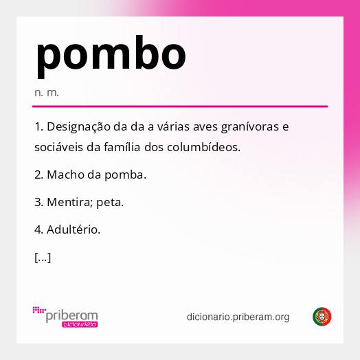 Significado de pombo