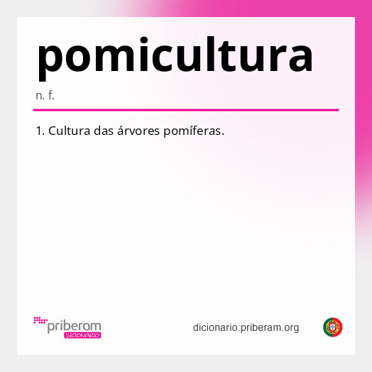 Significado de pomicultura
