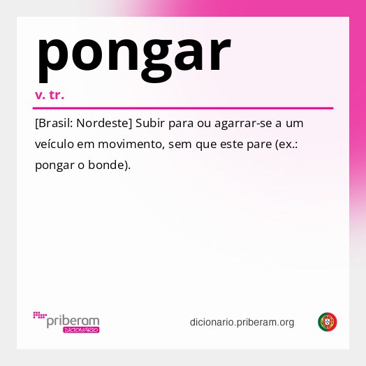 Significado de pongar