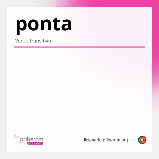 Significado de ponta