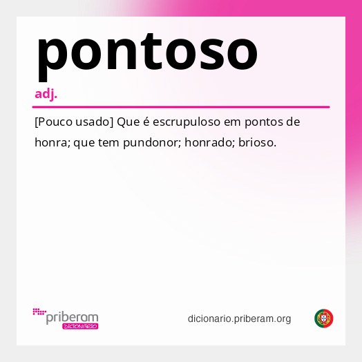 Significado de pontoso