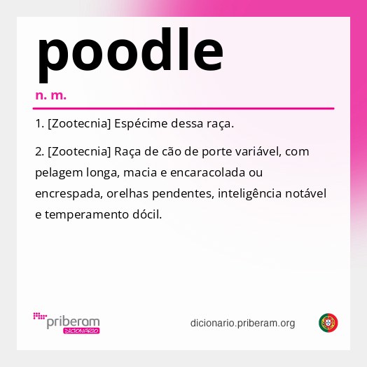 Significado de poodle
