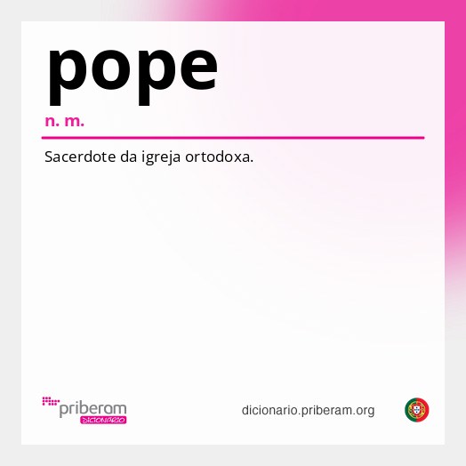 Significado de pope