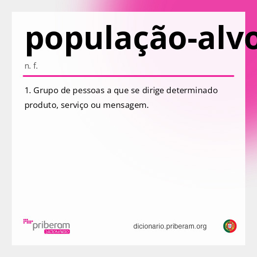 Significado de população-alvo