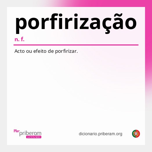 Significado de porfirização