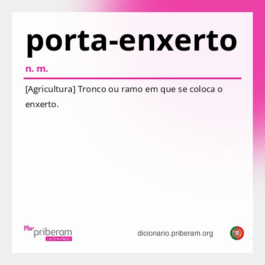 Significado de porta-enxerto