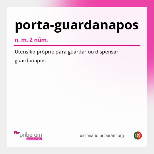 Significado de porta-guardanapos