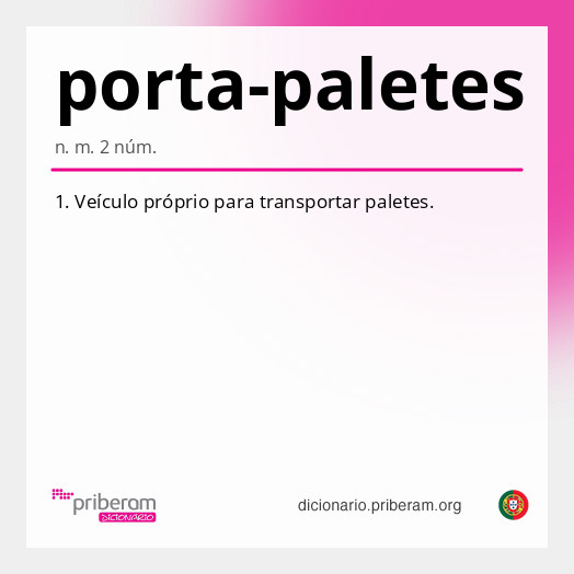 Significado de porta-paletes