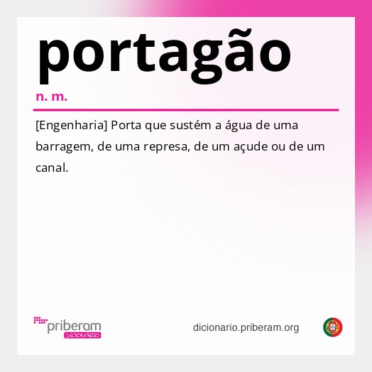 Significado de portagão