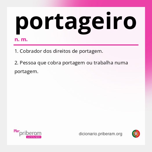 Significado de portageiro