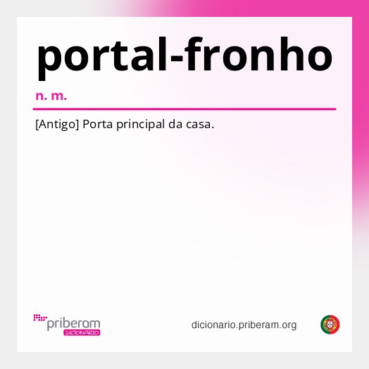 Significado de portal-fronho