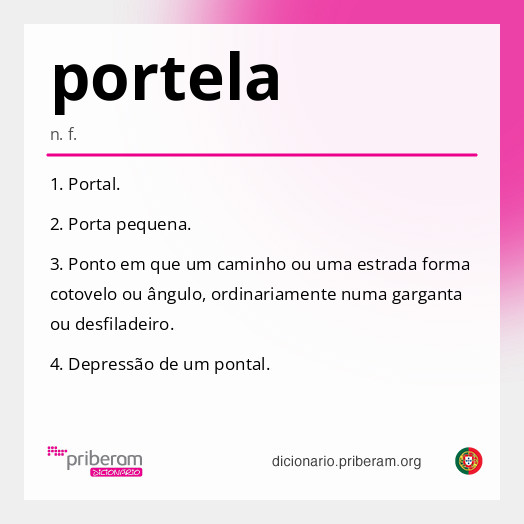 Significado de portela