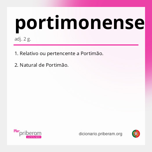 Significado de portimonense