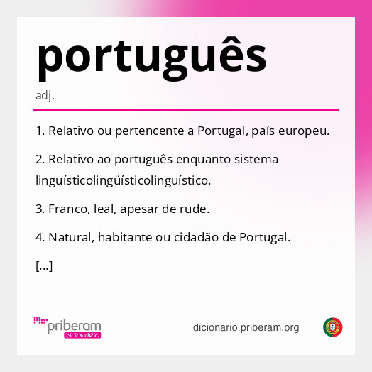 Significado de português