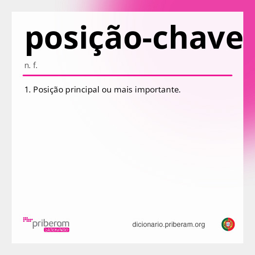 Significado de posição-chave