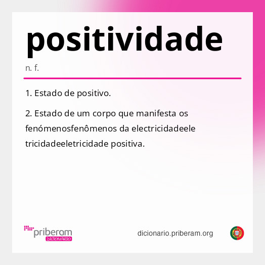 Significado de positividade