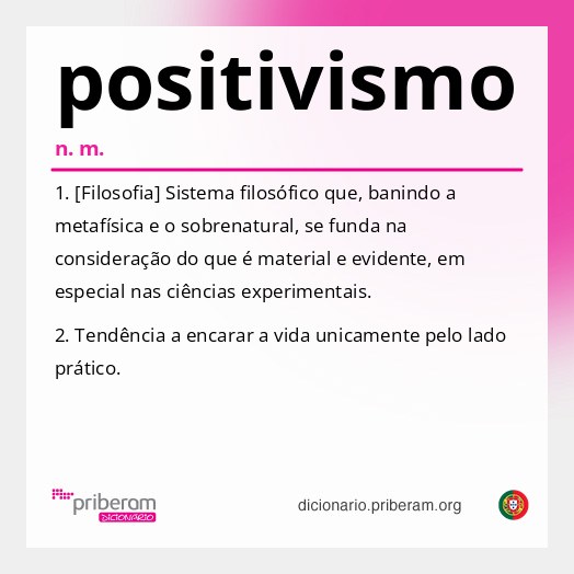 Significado de positivismo