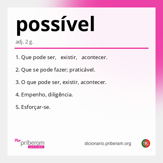 Significado de possível
